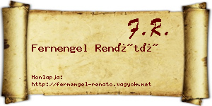 Fernengel Renátó névjegykártya